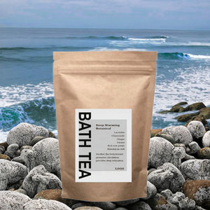 Sachets de thé de bain personnalisables de luxe de l'Himalaya avec sel de bain naturel pour la relaxation et les cadeaux, soin de la peau du corps - Product Image 2