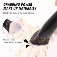 Ensemble de pinceaux de maquillage à double extrémité, poils synthétiques doux, pinceaux professionnels pour le fond de teint, le blush, les ombres à paupières et le contour, pour le maquillage quotidien