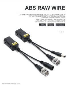 Convertidor Balun de Video y Alimentación RJ45 BNC 2 en 1 8MP AHD/CVI/TVI/CVBS para Monitor CCTV, Par Trenzado UTP CAT5/5E/6 - Product Image 1