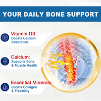 Complément alimentaire pour la santé des os avec zinc et complexe de calcium, soutien articulaire, comprimés à base de plantes, vente en gros, fournisseur d'usine OEM