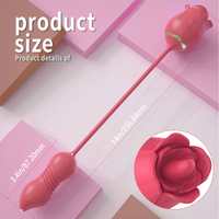 9-in-1 Zungen-Leck- und Stoßvibrator für G-Punkt, Anal, Brustwarzen und Klitoris, USB-Aufladbar, Wasserdicht, Erwachsenen-Spielzeug