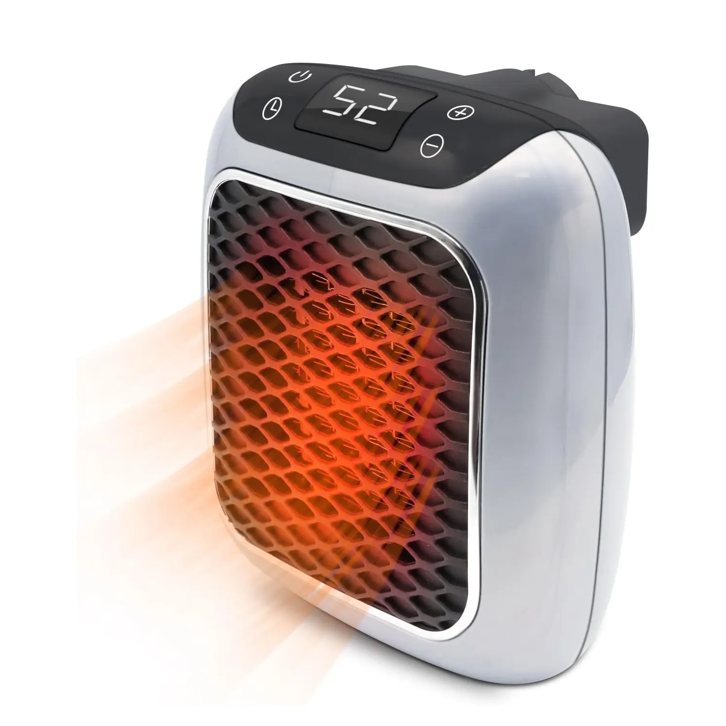 Toptan mini fan ısıtıcı küçük akıllı duvar soket isıtıcı taşınabilir elektrikli uzay ısıtıcılar ile termostat ev kapalı kullanım için