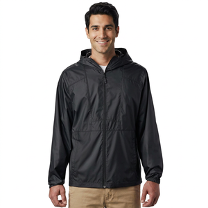 Breathable High Quality Custom Canvas Stand Collar Winter Windbreaker <b>Jacket</b> Waterproof for Men - Product Image 1