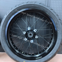 Nouvelles pièces détachées pour vélo électrique Surron Ultra Bee noir, roue avant et arrière, jante de moto tout-terrain Ultra Bee avec pneu 17 pouces, pneu Super Moto