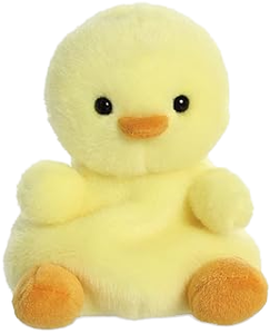 Peluche JM Aurora Palm Pals Betsy la Poussinette, Peluche Jaune Personnalisée, Jouet en Peluche Canard de Fête, Peluche Mignonne et Moelleuse, Poupée Animaux de la Ferme - Product Image 2