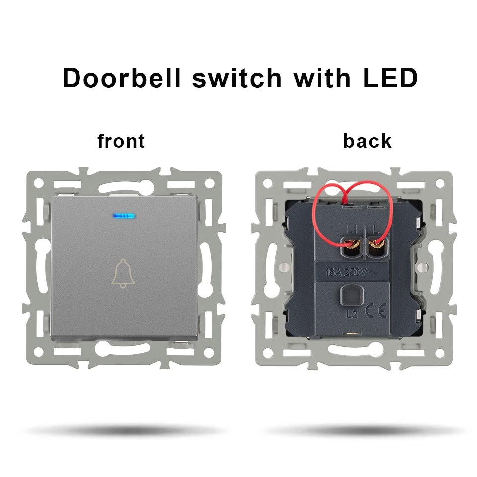 Interrupteur de sonnette avec LED