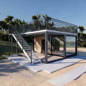Casa Prefabricada Modular de Acero de Lujo a Bajo Costo, Villa Vacacional junto al Mar, Desmontable, Tipo Contenedor, con Terraza, para Uso en Hoteles y Apartamentos - Product Image 4