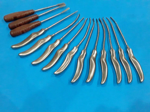 Juego de 14 Piezas de Instrumentos de Cirugía Plástica Facial Daniel Endoscopic Forehead Lift Dissector, Herramientas Quirúrgicas para Levantamiento de Cejas, Reutilizables, Autoclavables - Product Image 1