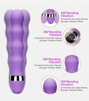 Vibrateur Dildo Point G en Gros pour Adultes, Version Batterie AV, Vente Rapide, Vibrateur à Effet Éclatant pour Masturbation Féminine