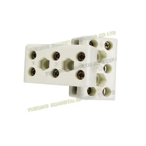 High Quality 3 way Ceramic electrical terminal block 10A~15A porcelain connector