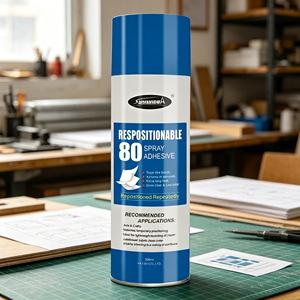 <span class=keywords><strong>Pegamento</strong></span> en Aerosol de Baja Adhesión Reposicionable, Fácil de Despegar, Secado Transparente para Recortar Plantillas, Colgar Pósters, Unir Papel, <span class=keywords><strong>Tela</strong></span> y Manualidades - Product Image 1