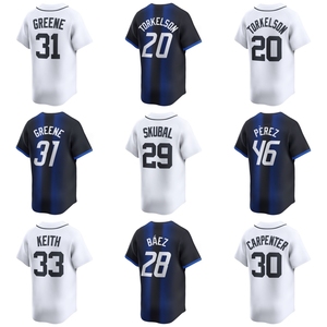 Vente en gros de maillots de baseball des Detroit Tigers brodés # 29 Tarik Skubal # 20 Spencer Torkelson # 30 Kerry Carpenter Softball Wear - Product Image 1