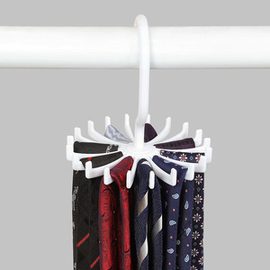 LINDON 20 후크 플라스틱 옷걸이 360 도 회전 스카프 랙 벨트 넥타이 걸이 주최자 - Product Image 6