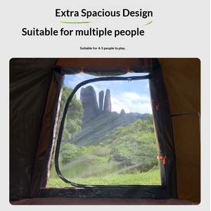 Tente de camping hexagonale à ouverture rapide <span class=keywords><strong>pour</strong></span> famille, à un bouton, à double porte, respirante, portable, en Oxford 210D - Product Image 3
