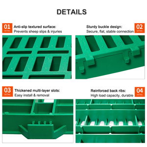 Pannelli in Plastica per Recinti di Pecore 60*60cm, Resistenti e Facili da Pulire, per Uso Agricolo e Allevamento - Product Image 4