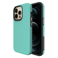 Coque texturée triangulaire fine pour iPhone 17 16 15 14 12 11 Pro Max 12 Mini, protection antidérapante de l'appareil photo, boutons indépendants, TPU PC