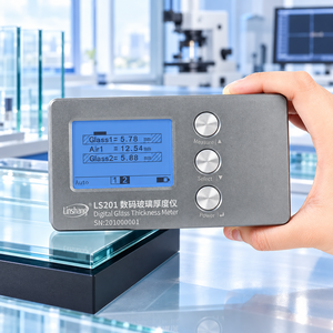 เครื่องวัดความหนากระจกดิจิตอล Linshang LS201 สำหรับการวัดด้านเดียวของหน้าต่างกลวงที่ติดตั้งแล้วสูงสุด 70 มม. - Product Image 1