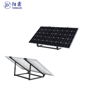 Supports de montage réglables entièrement noirs à installation rapide pour montage mural et sur <span class=keywords><strong>toit</strong></span> à <span class=keywords><strong>panneau</strong></span> unique sur terrain <span class=keywords><strong>plat</strong></span> - Product Image 3
