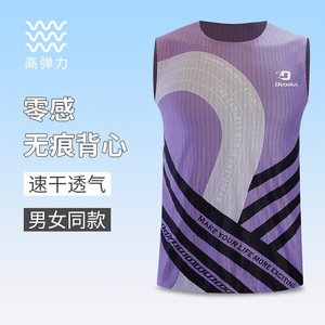 Bcodun Gilet de course pour homme violet, maillot de sport sans manches respirant et à séchage rapide pour les activités de plein air - Product Image 4