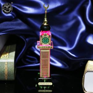 MH-P031 para decoración <span class=keywords><strong>del</strong></span> hogar, bares, cafés, Retro, cristal, <span class=keywords><strong>torre</strong></span> de La Meca, estatua, corte de cristal, Meca, <span class=keywords><strong>torre</strong></span> <span class=keywords><strong>del</strong></span> reloj - Product Image 5