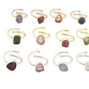 Anillos de Plata de Ley 925 con Rodio y Granate Natural - Venta al por Mayor Directa de Joyería - Product Image 1