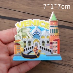 Magnete Souvenir 3D Venezia Italia - Resina Artistica Fatta A Mano - Regalo Turistico E Decorazione Frigorifero