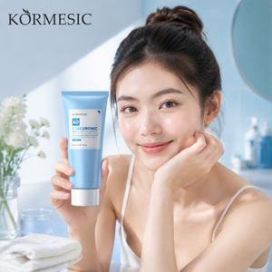 KORMESIC Certificado por Bpom, Marca Privada, 100g, Limpiador Facial con Ácido Hialurónico 4D de Bajo pH, Limpiador Facial Iluminador, Espuma Limpiadora Suave - Product Image 1