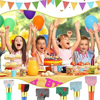 Nouvel arrivage de bruits de soufflerie de fête sifflets bruyants à franges pour les réunions de famille et les anniversaires d'enfants