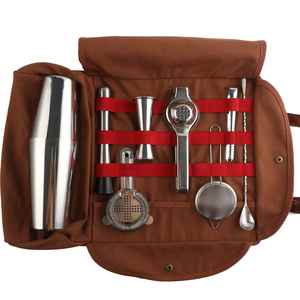 Bolsa <span class=keywords><strong>de</strong></span> Barman Azul Vaquero 2025, Nueva y Más Vendida, Juego <span class=keywords><strong>de</strong></span> Herramientas para Barman, Bolsa <span class=keywords><strong>de</strong></span> <span class=keywords><strong>Viaje</strong></span> Enrollable para Barman - Product Image 1