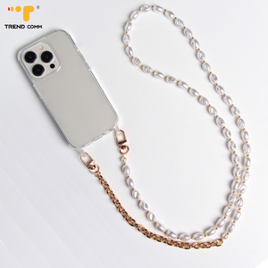 Nouvelle tendance : Porte-clés pour coque de téléphone portable, sangle de téléphone portable en métal robuste, cordon de qualité avec perles et chaîne. - Product Image 3