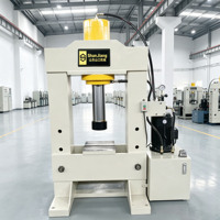 Prensa Hidráulica Tipo Pórtico H SHANJIANG YQ45 100T-200T com Motor de Rolamento e Controle PLC, Design de Abertura Lateral para Alimentação de Chapas Metálicas Grandes