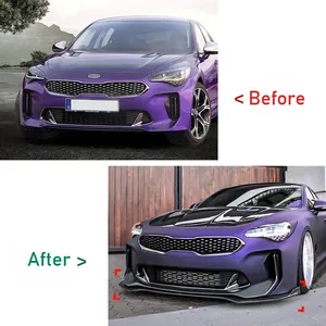 ชุดแต่งสปอยเลอร์กันชนหน้ารถยนต์ Stinger ปี 2018 ถึง 2023 แบบ 3 ชิ้น - Product Image 5