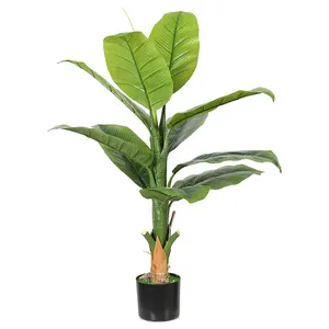 150,130,100,80 cm Single Trunk Durable Simulation Tree Artificial Banana Artificial Plants for Home Decoration Hotel Office