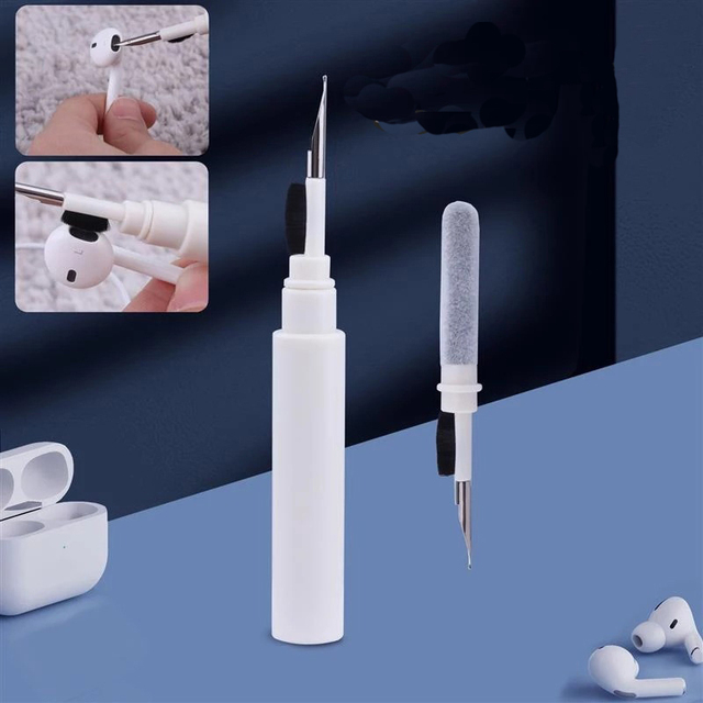 Cleaning Pen for Airpods Pro 1 2 Multi-Function Cleaner Kit Soft Brush for Blue Tooth Earphones Case Cleaning Tools