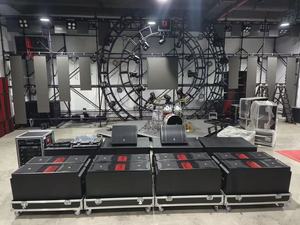 مكبر صوت خطي مزدوج 12 بوصة طراز Pro-3123 ثلاثي الاتجاهات للتأجير في الفعاليات الكبيرة ونظام الصوت للدي جي - Product Image 4