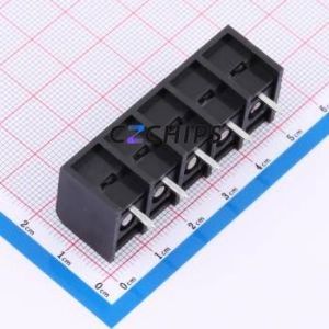 MXHB9500-9.5-05P-BK01-Cu-S-A Barrier Terminal Block Through hole,P=9.5mm Connector Three Sides 9.5mm 1x5P Straight Pin - Product Image 2