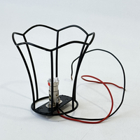 Cadre de lampe en fil de fer avec finition thermolaquée, personnalisable, de style traditionnel chinois, fait main, pour luminaires
