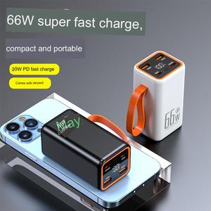โรงงานขายส่ง พาวเวอร์แบงค์พกพาสำหรับกิจกรรมกลางแจ้ง ความจุ 80000mAh 50000mAh พาวเวอร์แบงค์ขนาดใหญ่สำหรับตั้งแคมป์กลางแจ้ง พร้อมสายคล้องคอในตัว - Product Image 2