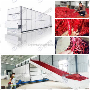 Ligne de production de séchage de ceinture en maille multifonctionnelle professionnelle pour le séchage du poivre Aji Amarillo Aji <span class=keywords><strong>Limon</strong></span> et Aji Panca - Product Image 6