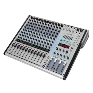 New 12CH mixer audio sound system with 99 DSP digital effects 48V With Phantom Power