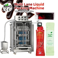 Machine d'emballage verticale entièrement automatique multi-voies pour sachets de vinaigre, de sauce soja, de sésame et d'huile de piment