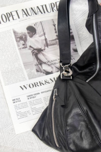 Bolso de Hombro Estilo Hobo Vintage, Gran Capacidad, Suave, para Mujer, Color Negro Café, Minimalista, Genuino, con Cierre de Cremallera, para Llevar Bajo el Brazo - Product Image 2