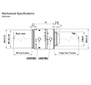 Mindvision 12MP 2/3 "工業用Cマウントレンズ,焦点距離8mm - Product Image 4