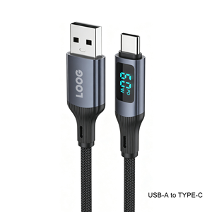 สายถัก IMC-06 USB-A เป็น Type-C 60W ยาว 1.2 เมตร พร้อมหน้าจอแสดงผลดิจิตอล สำหรับสมาร์ทโฟน พาวเวอร์แบงค์ และแล็ปท็อป - Product Image 1