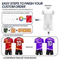 Fabrication sur mesure de tenues de football souples et résistantes à l'usure avec tissu respirant pour l'entraînement des équipes