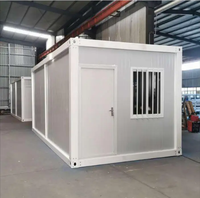 Maison préfabriquée de luxe en acier pliable de haute qualité de 20 pieds, design contemporain, maison conteneur pliable prête à l'emploi