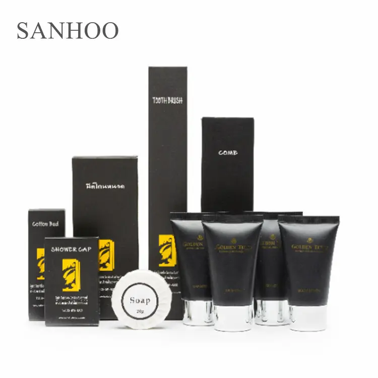 SANHOO SPA Supply Biodegradable Cheap Hotel Amenities Hotel Toiletries Custom Hotel Amenity