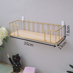 <b>Wall</b> <b>Mounted</b> Storage <b>Shelf</b> Rectangle Minimalist Design Hanging Basket For Dormitory Room Organization DS13459 - Product Image 2