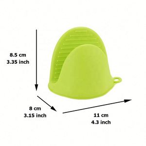 Maniques de cuisine en silicone personnalisables avec logo, résistantes à la chaleur, mini-gants de four pour la cuisson et la pâtisserie - Product Image 2