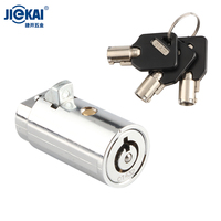 Serrure à barillet à clé à fossettes Alpha en alliage de zinc JK520 haute sécurité pour distributeur automatique